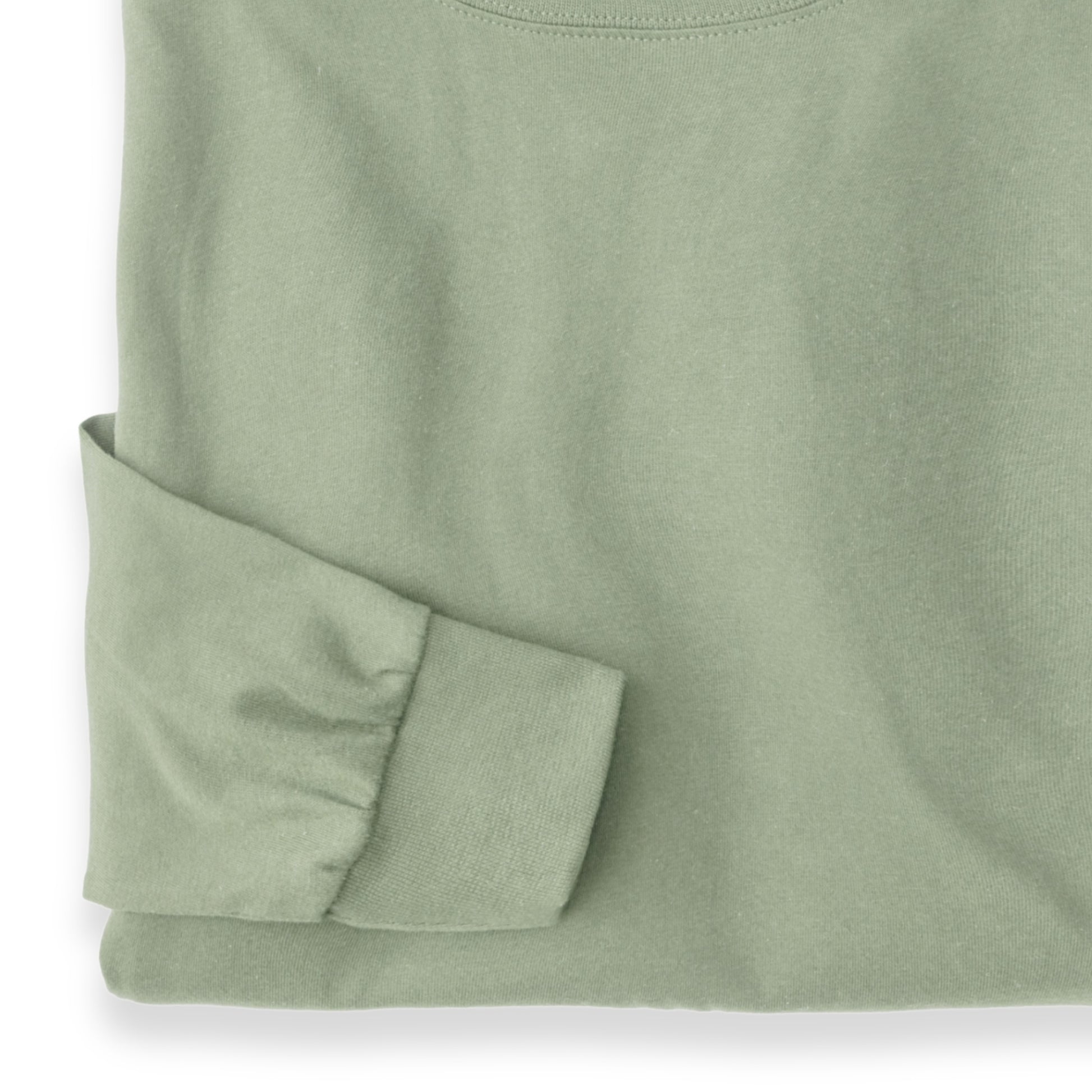 Men's Pima Cotton Long-Sleeve Turtleneck Shirt | Light Sage Green