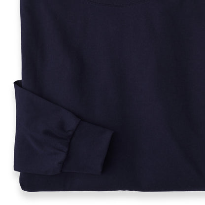Men's Pima Cotton Long-Sleeve Turtleneck Shirt | Navy Blue