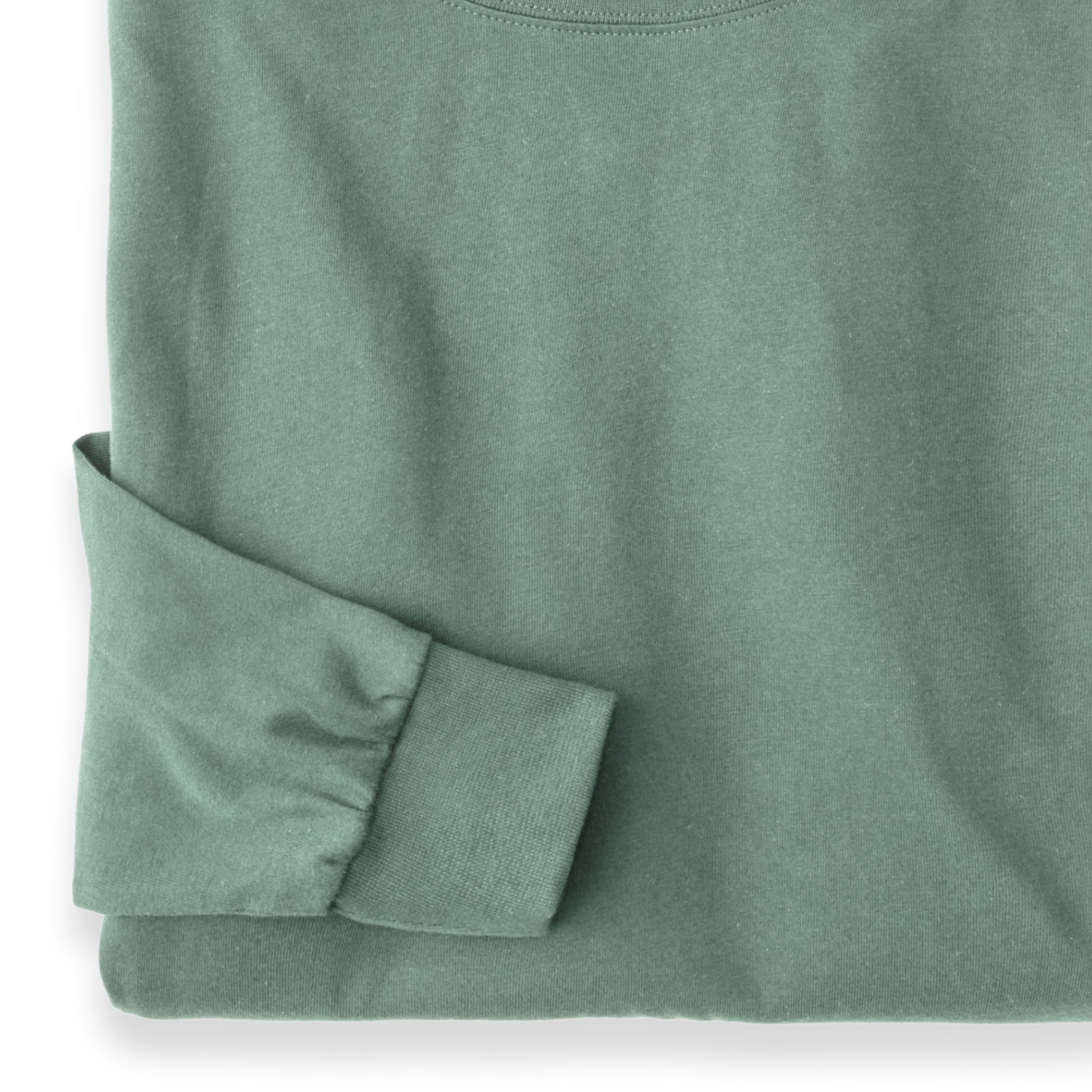 Men's Pima Cotton Long-Sleeve Turtleneck Shirt | Sage Green