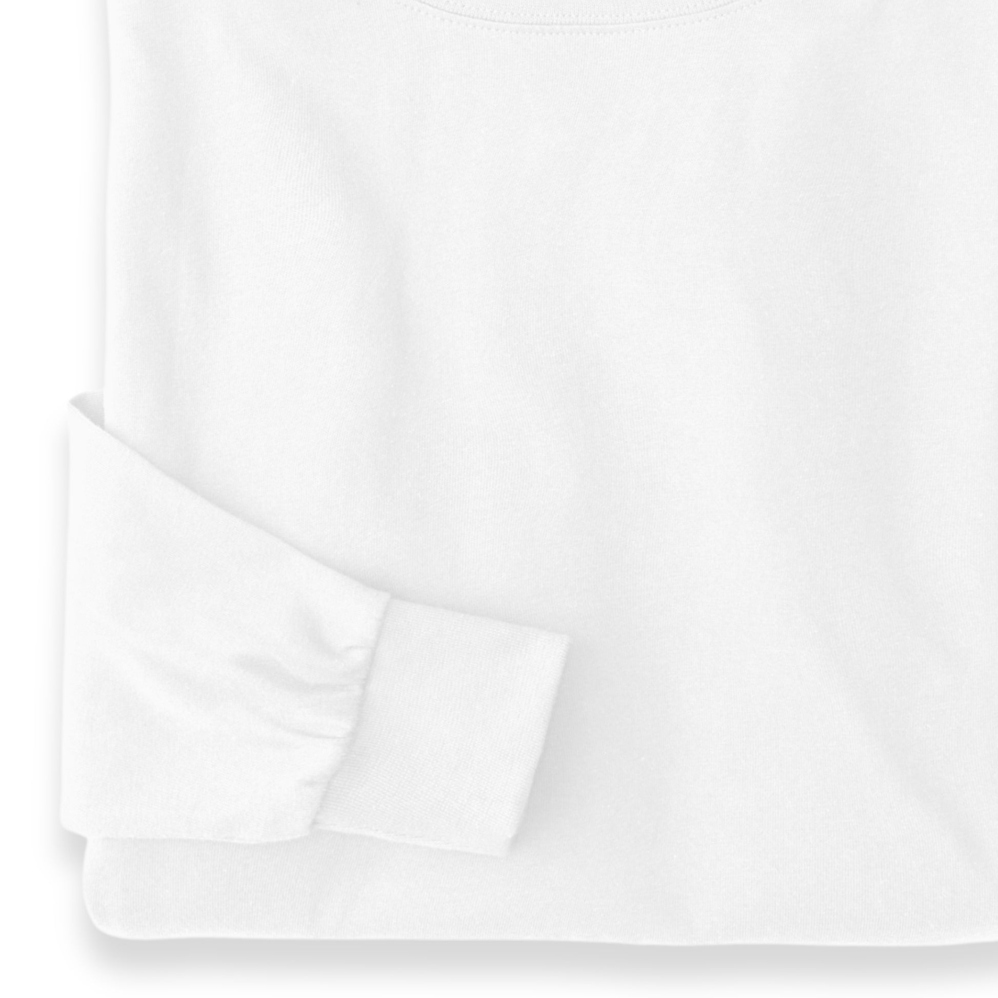 Men's Pima Cotton Long-Sleeve Turtleneck Shirt | White