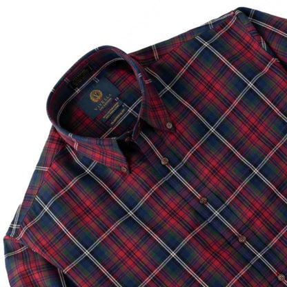 Men's Red Plaid Viyella Shirt