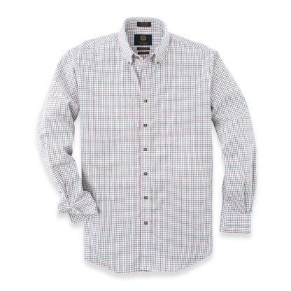 Men's Red and Blue Tattersall Viyella Shirt