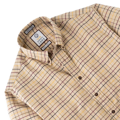 Men's Tan Tattersall Luxury Blend Viyella Shirt