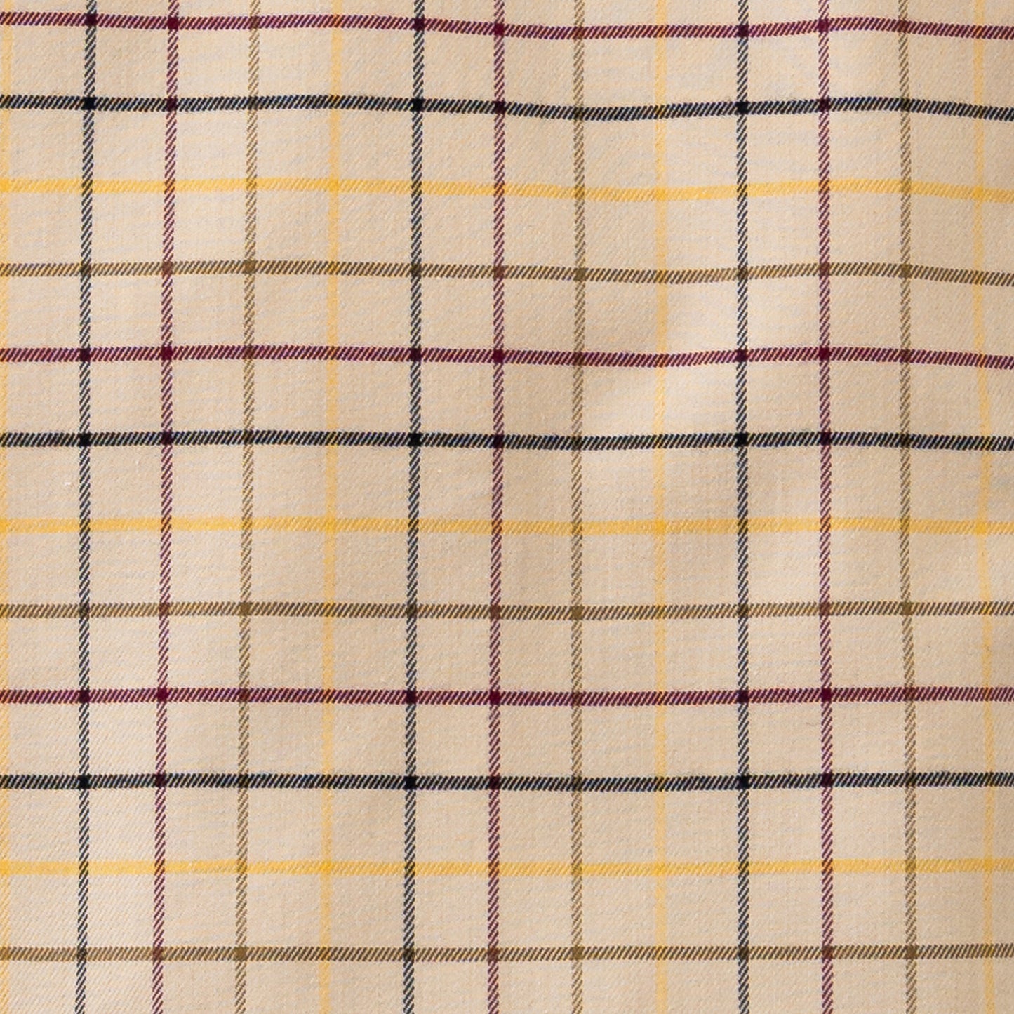 Men's Tan Tattersall Luxury Blend Viyella Shirt