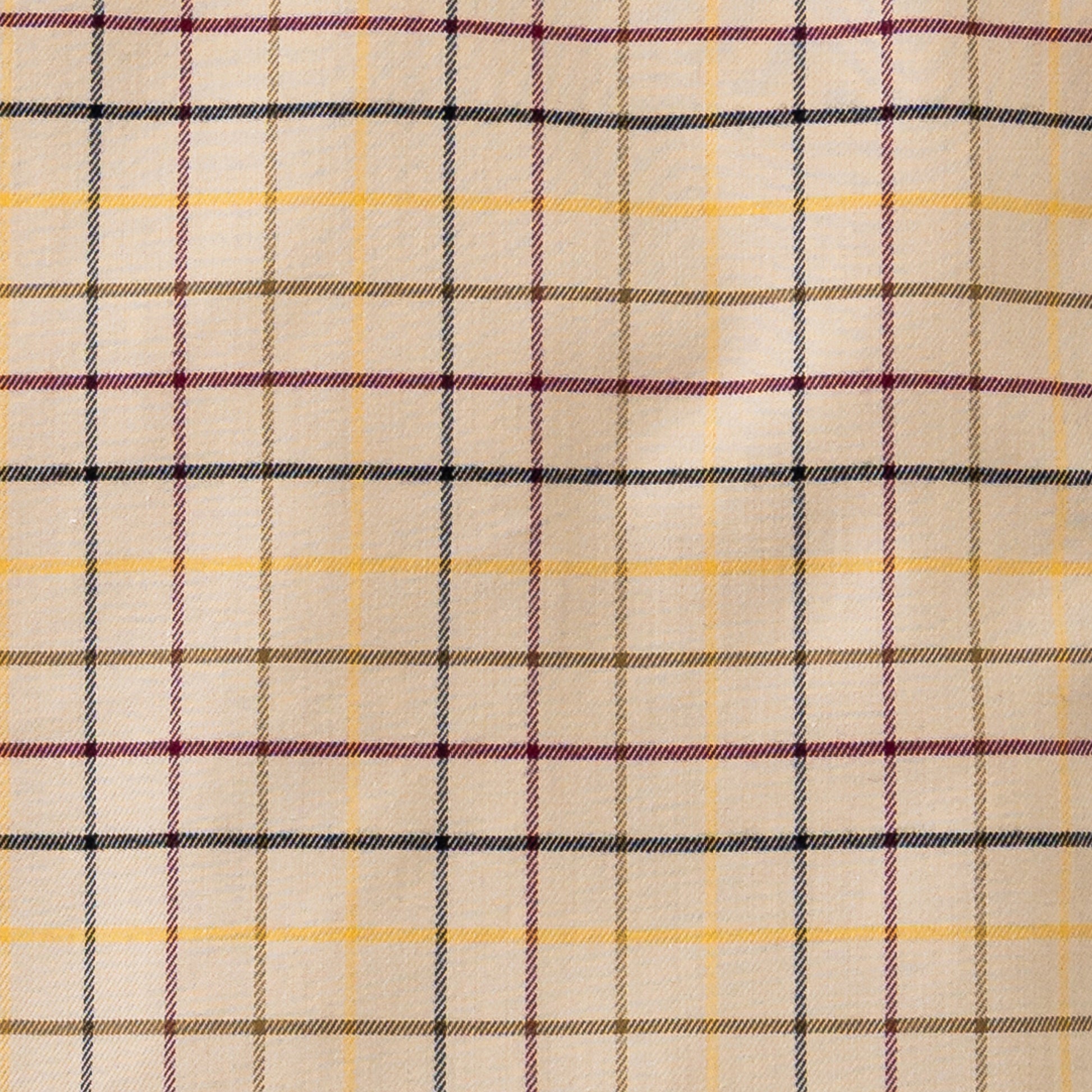 Men's Tan Tattersall Luxury Blend Viyella Shirt