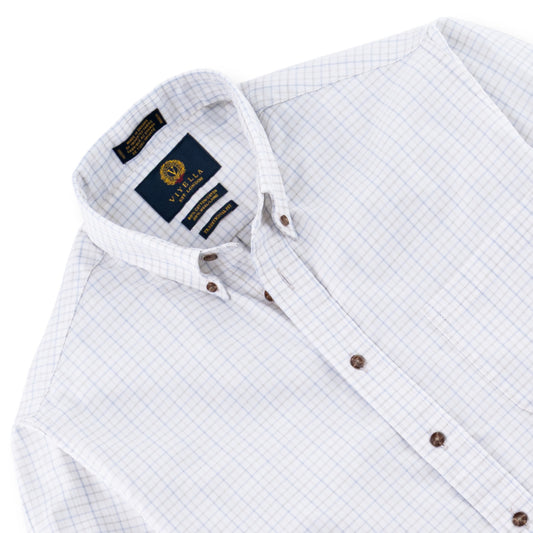 Men's White Tattersall Viyella Shirt
