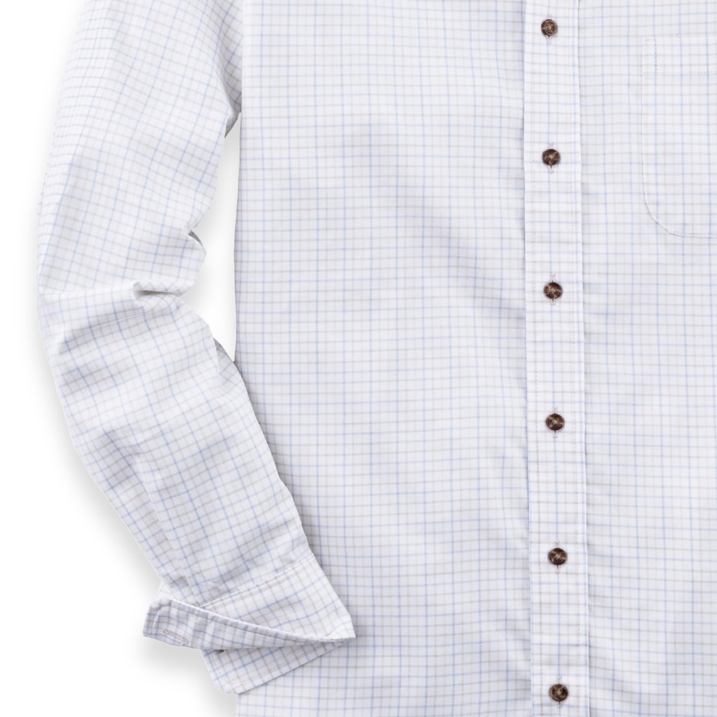 Men's White Tattersall Viyella Shirt