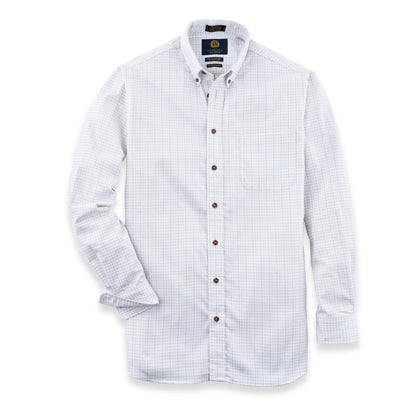 Men's White Tattersall Viyella Shirt