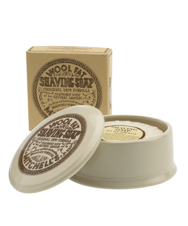 Mitchell's Ceramic Shaving Bowl and Soap Set