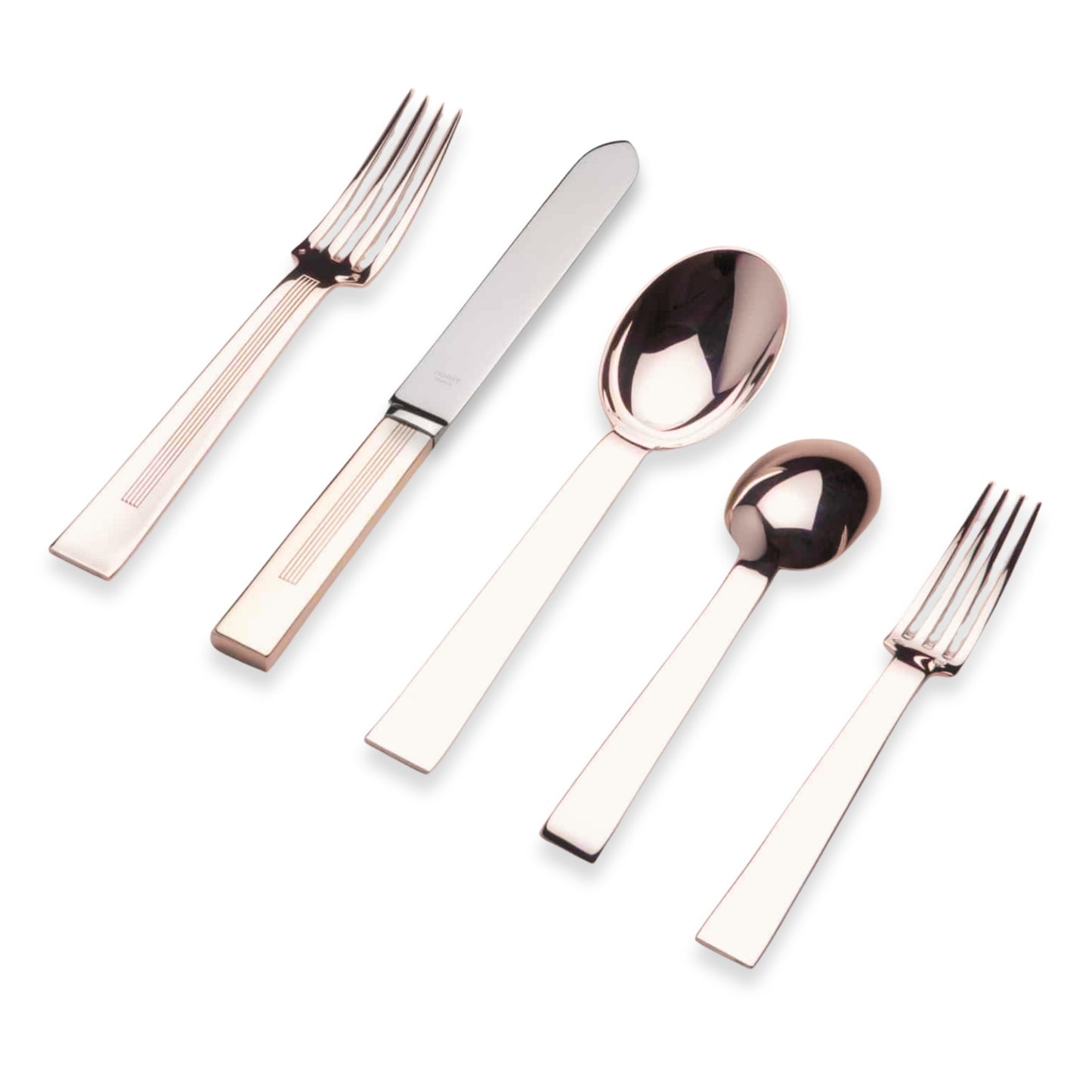Odiot Tétard Rose Gold Vermeil Cutlery Collection