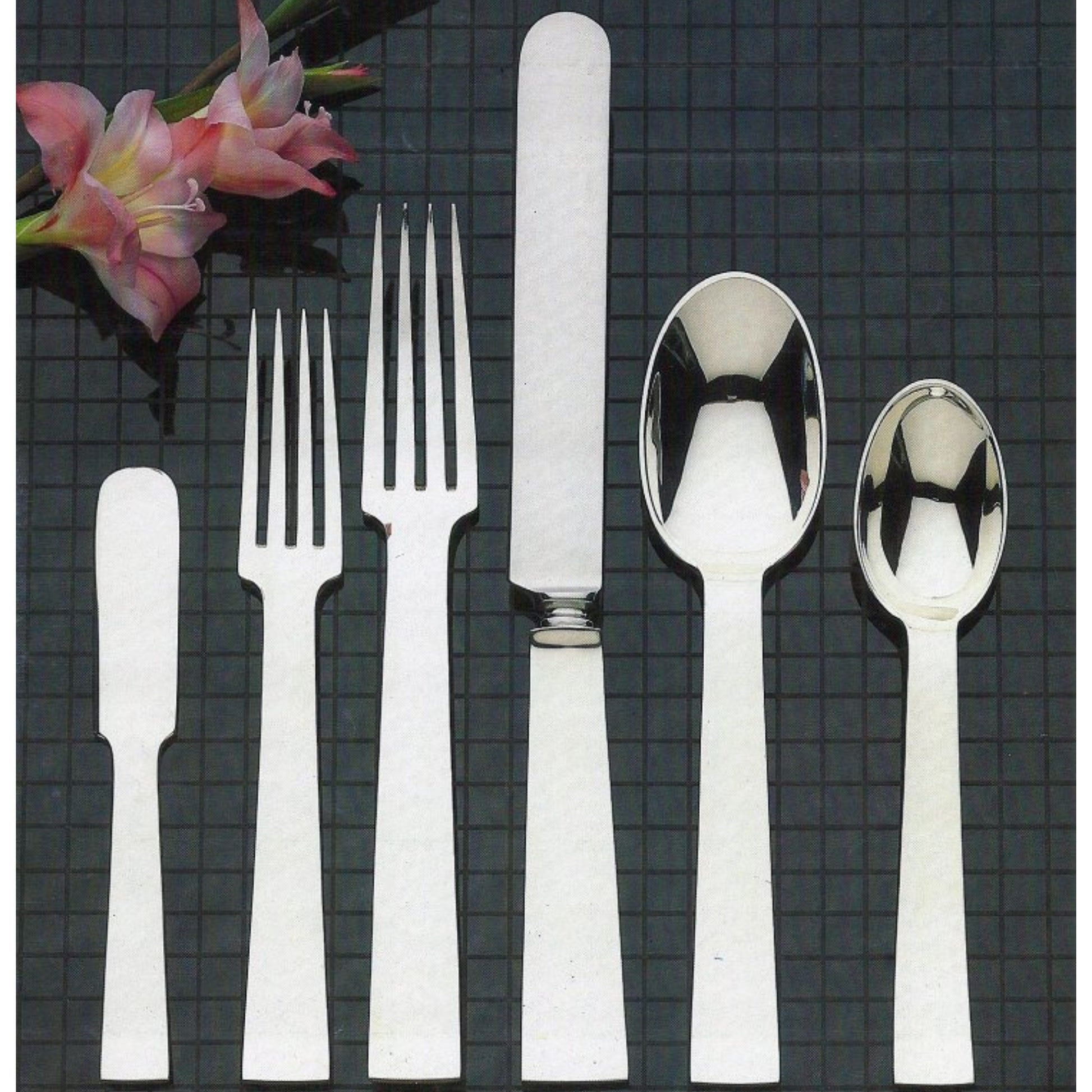 Old Newbury Crafters Deco Sterling Silver Flatware Collection