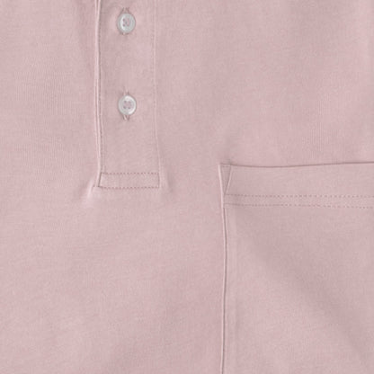 Men Short Sleeve Pima Cotton Jersey Polo with Pocket | Clique Pink