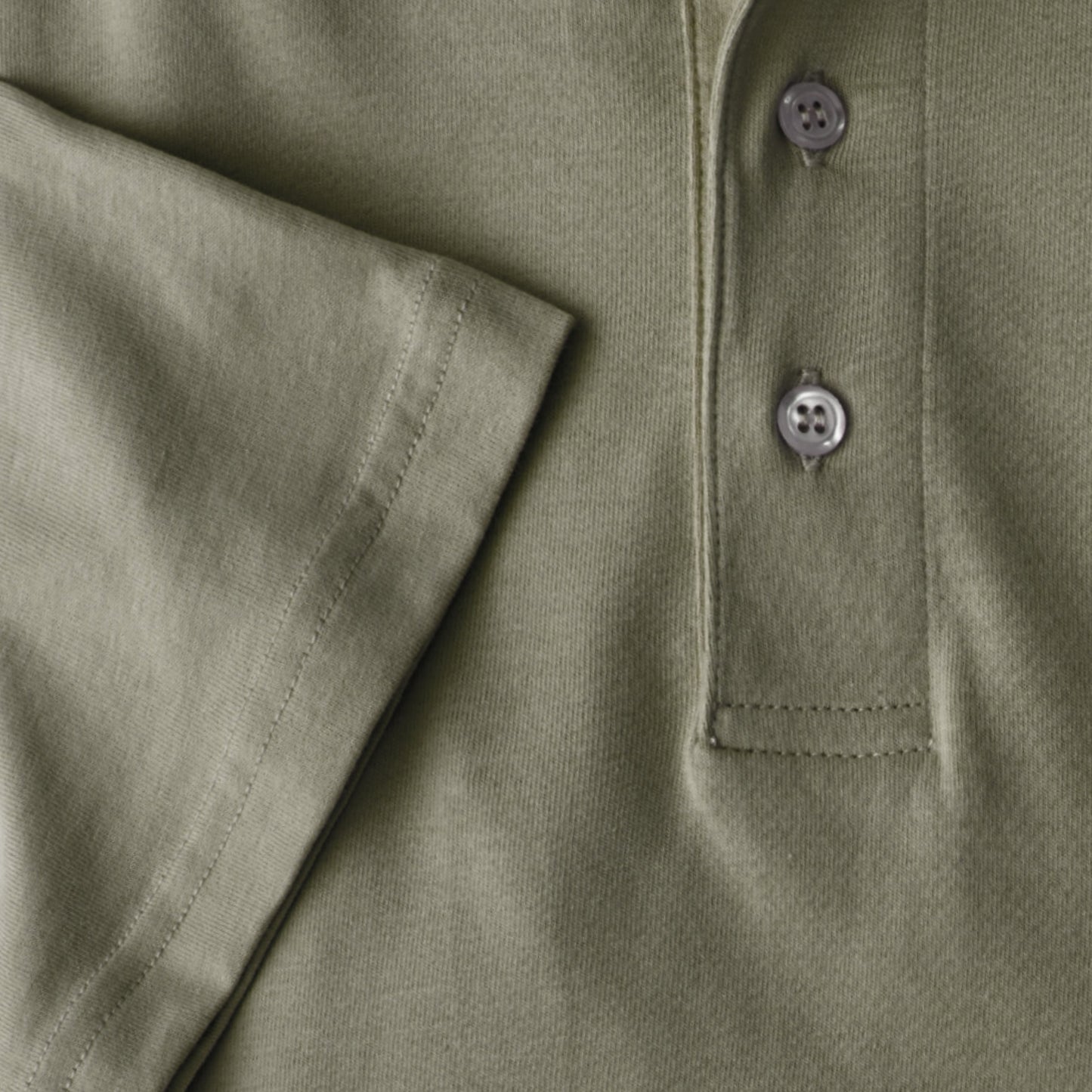 Men Short Sleeve Pima Cotton Jersey Polo with Pocket | Olive