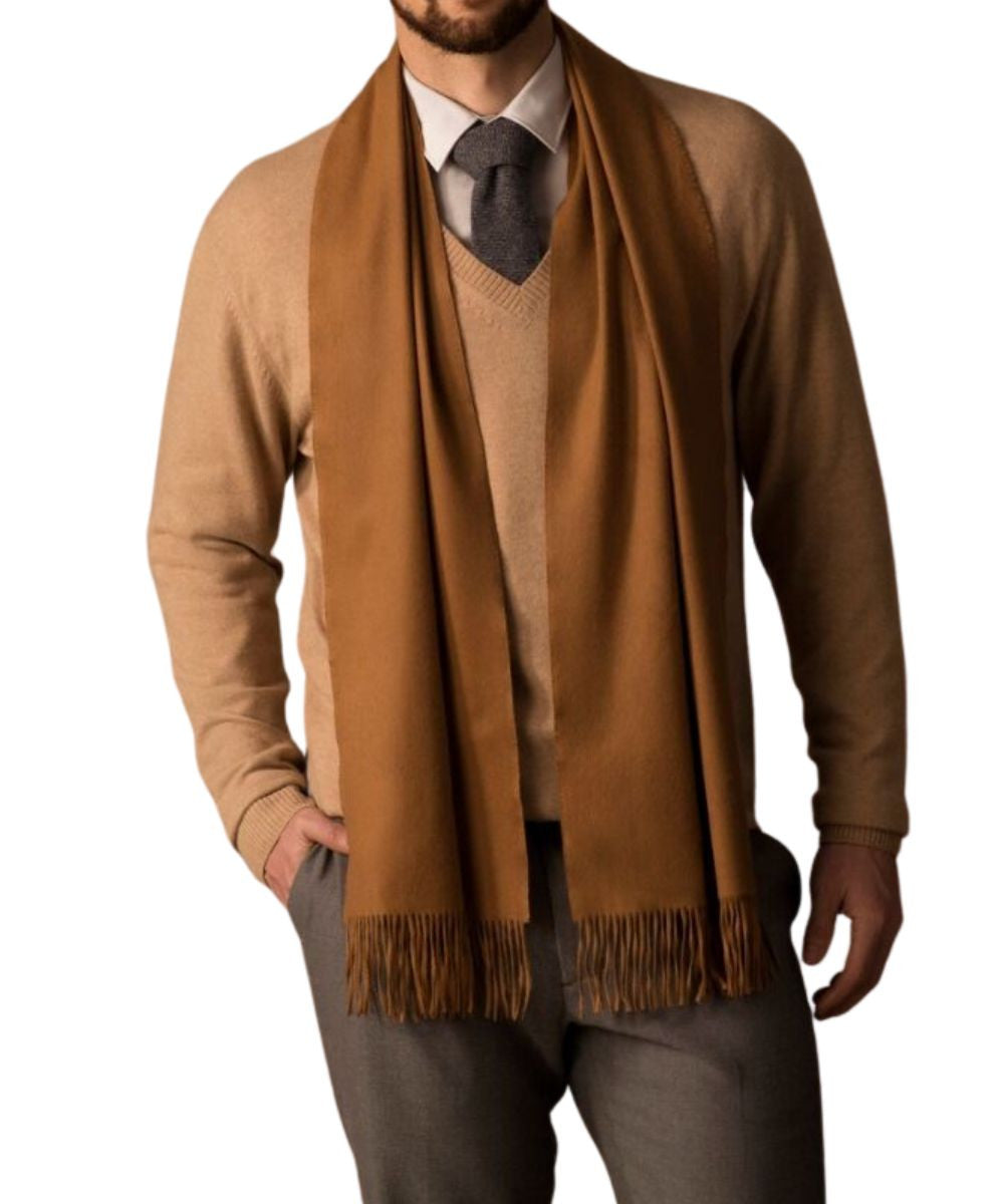 Pure Vicuña Scarf in Natural