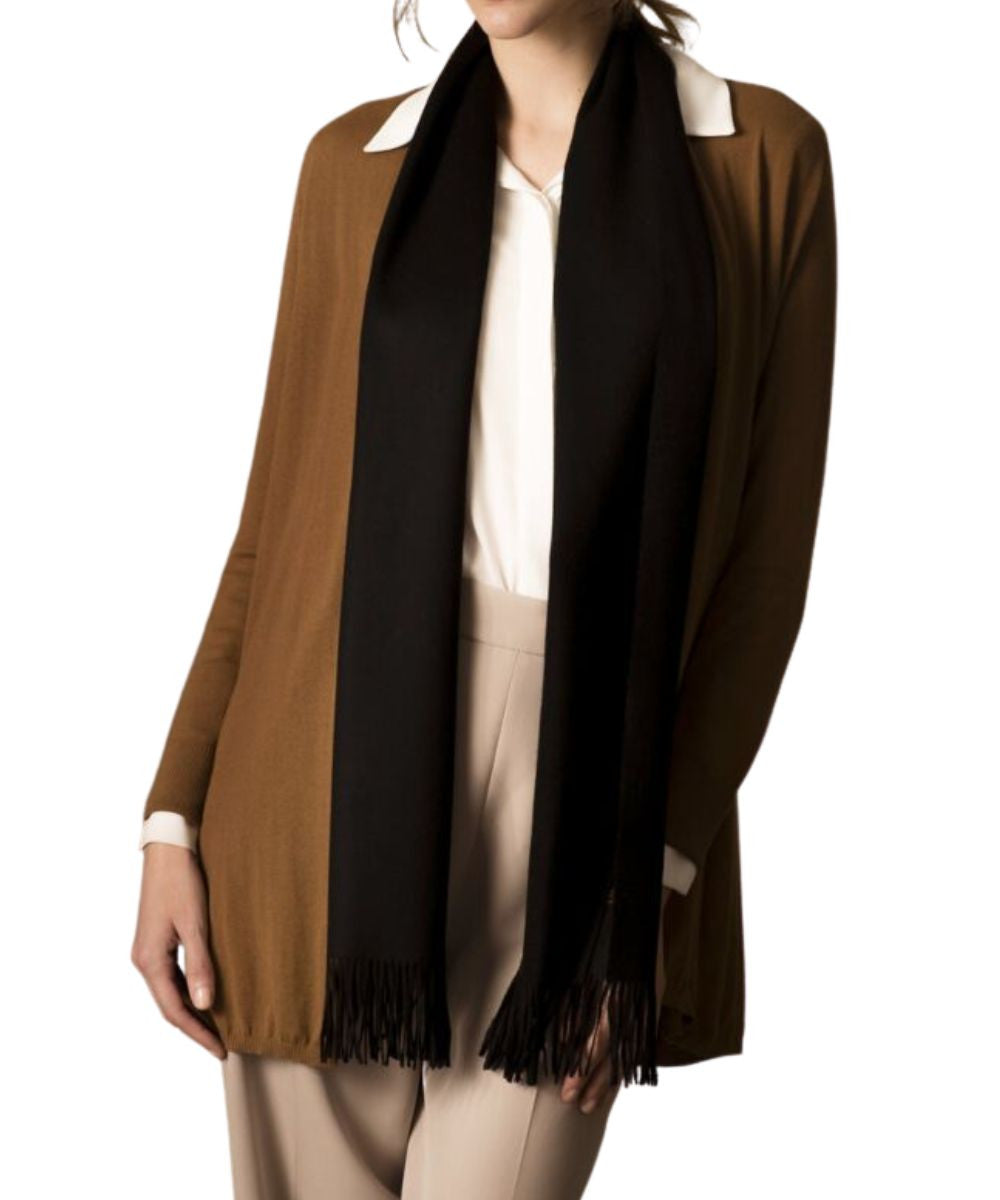 Pure Vicuña Small Shawl in Black