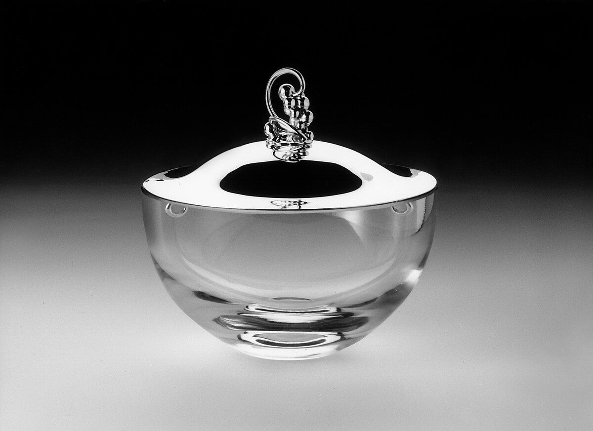 Crystal Bowl with Sterling Lid