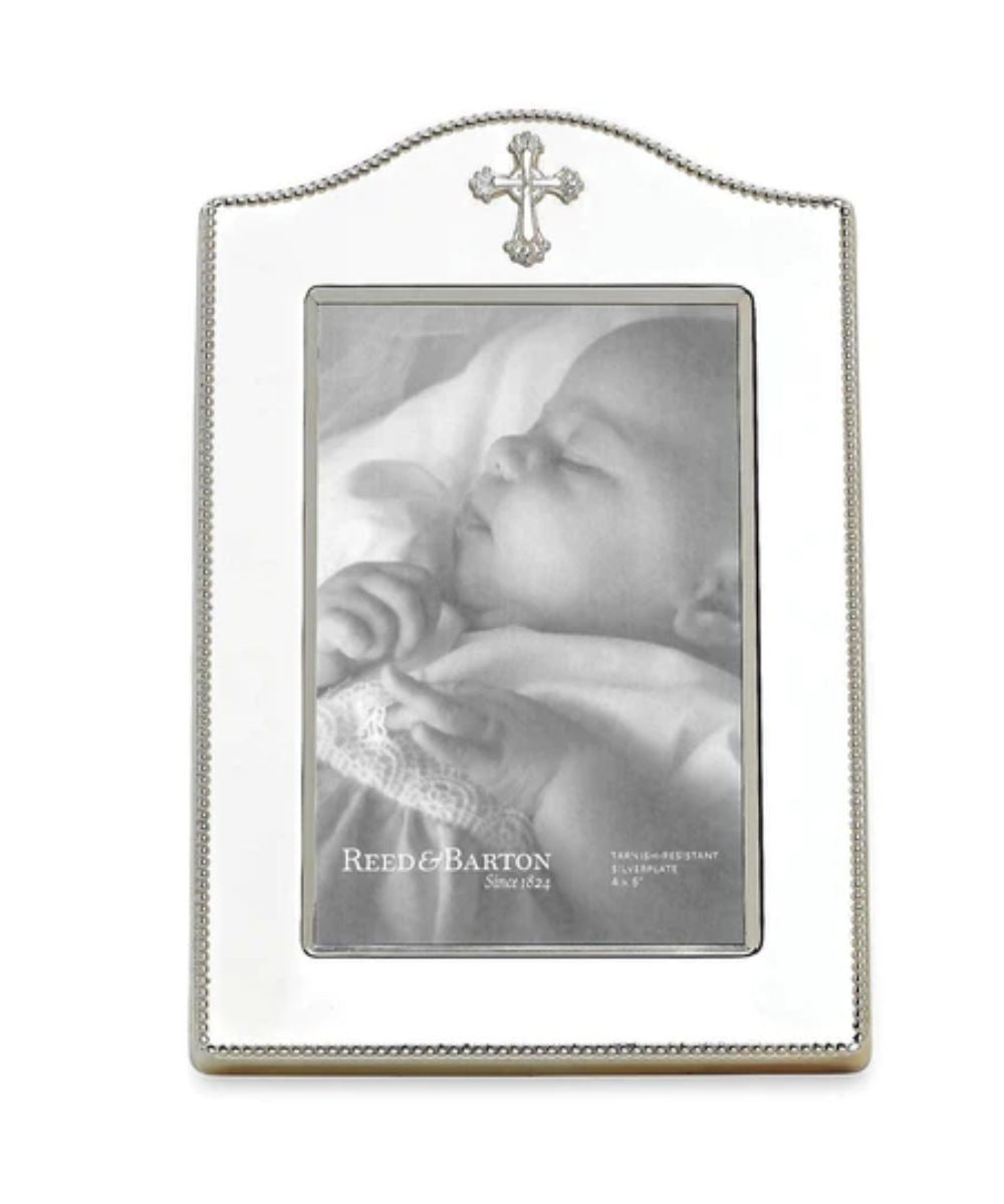 Reed & Barton Abbey Cross Silverplate Frame 4" x 6"