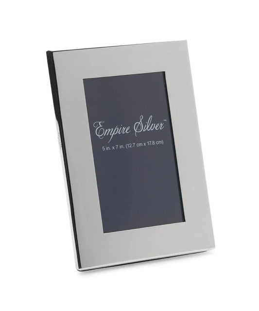 Empire Silver Wide Border Channel Back Pewter Frame