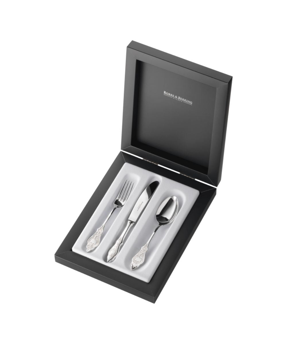 Robbe & Berking Ostfriesen Children's Stainless Steel Three-Piece Child's Set