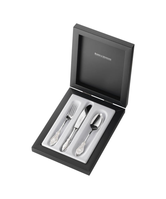 Robbe & Berking Ostfriesen Children's Stainless Steel Three-Piece Child's Set