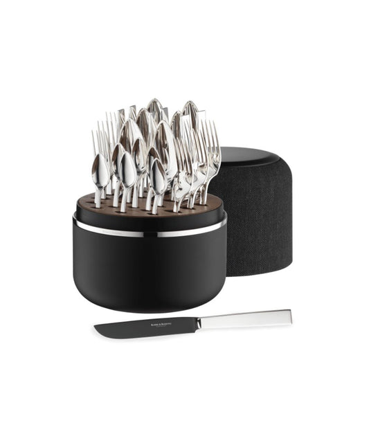 Robbe & Berking Riva THE BOX with Frozen Black Knife Blades in Sterling Silver