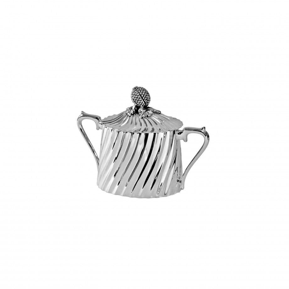 Personal Size Maderia Tea Service in Silverplate Covered Sugar Bpwl