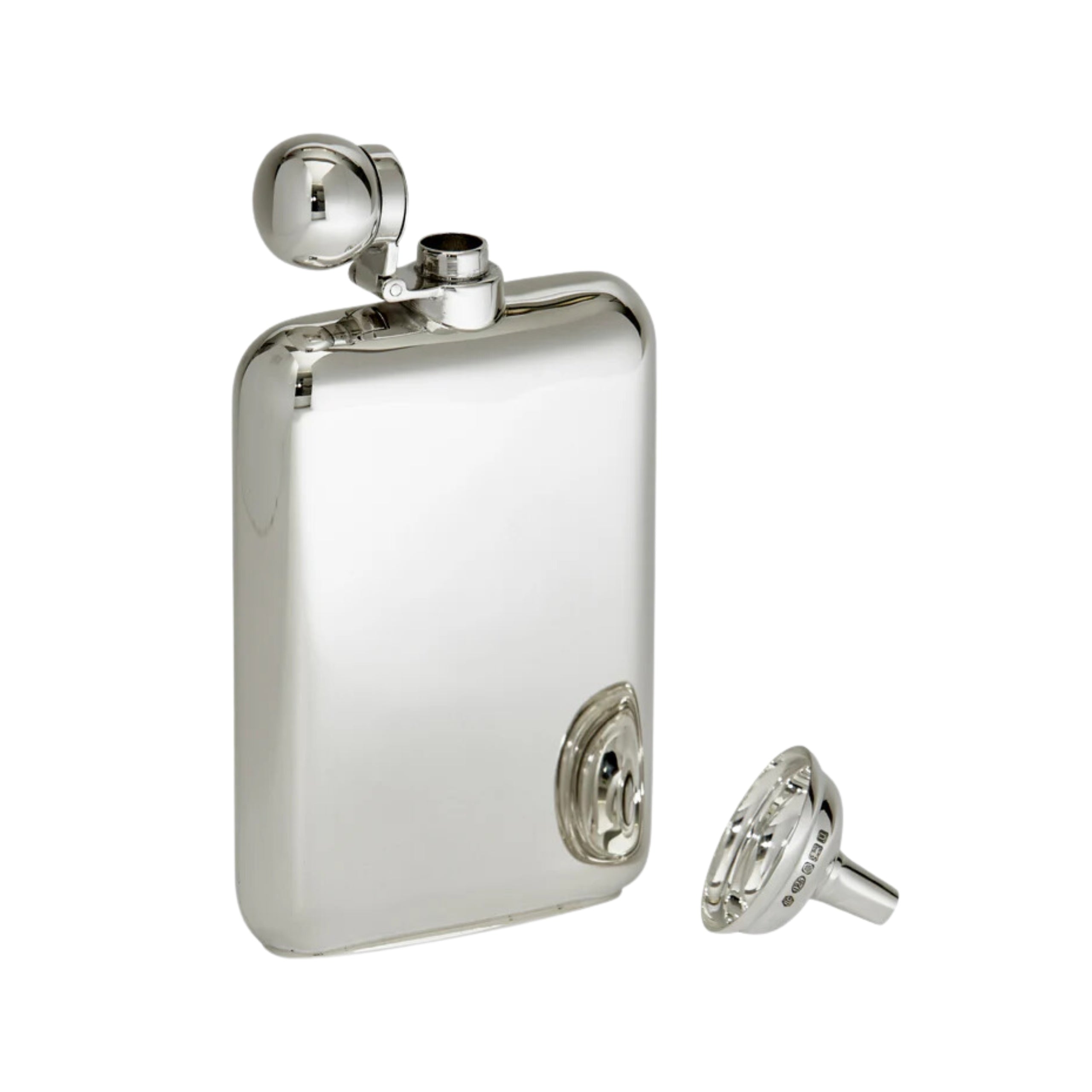 Exotic Genuine Silver Stingray 2024 on Red 8 oz Hip Flask