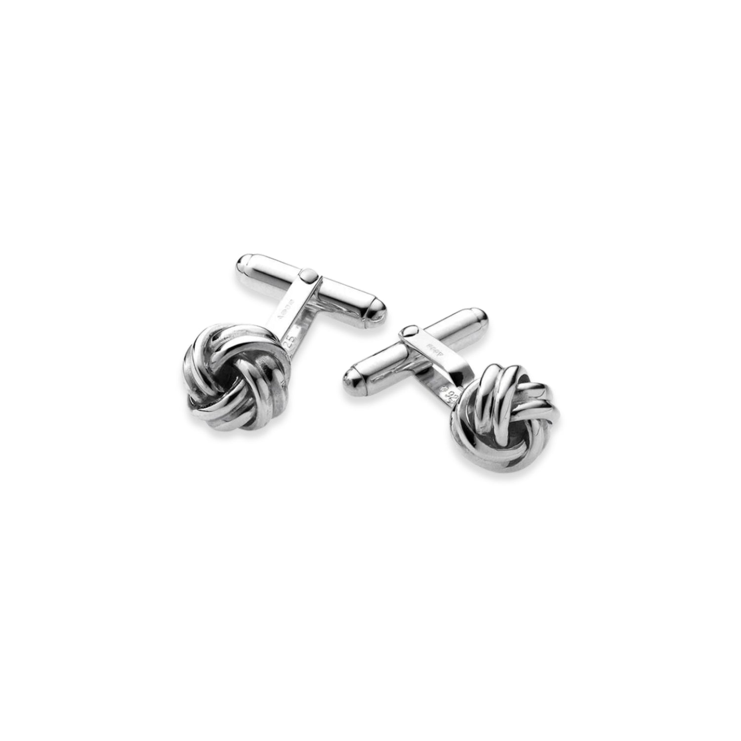 Carrs Silver Sterling Silver Knot Style Cufflinks