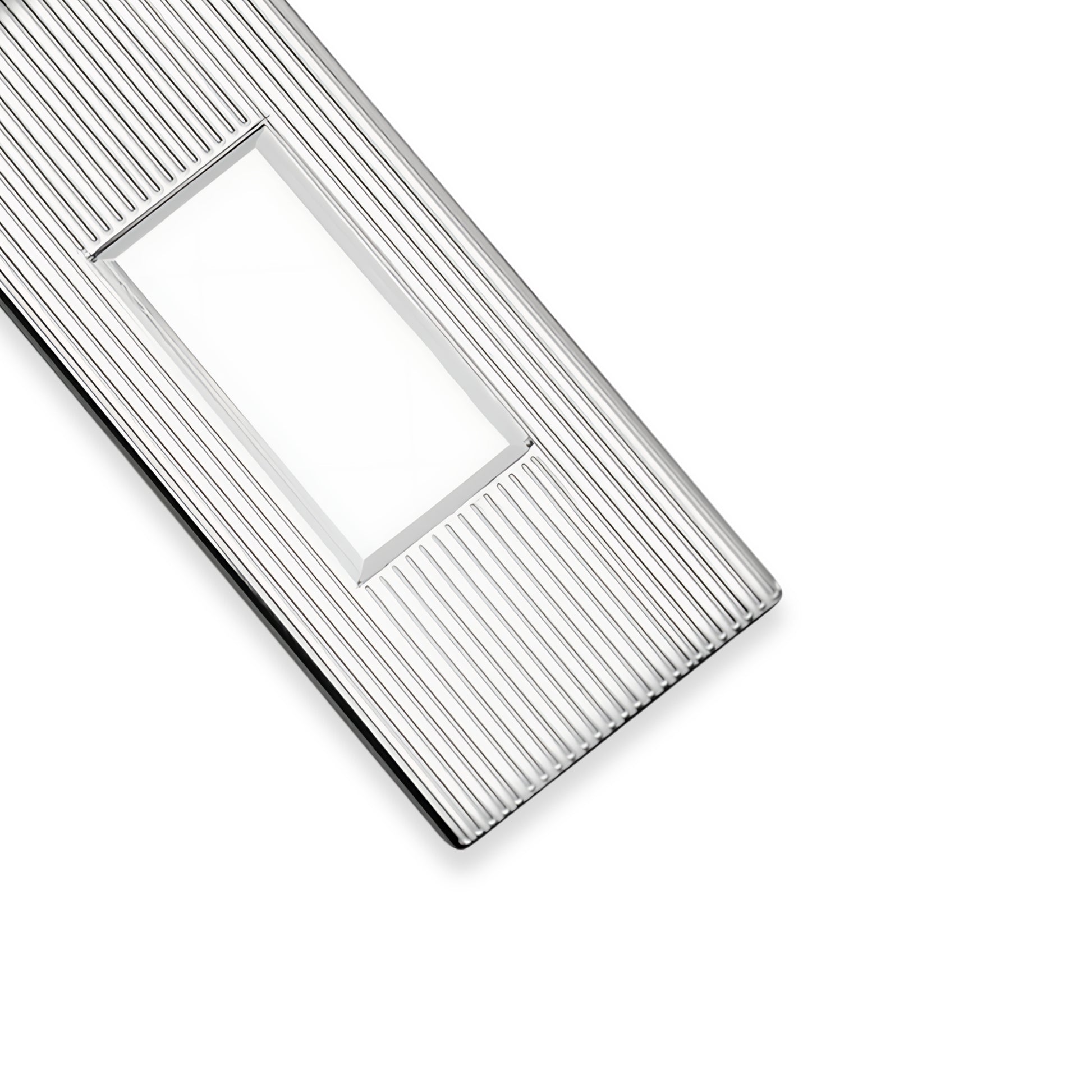 Sterling Silver Money Clip with Groove Design