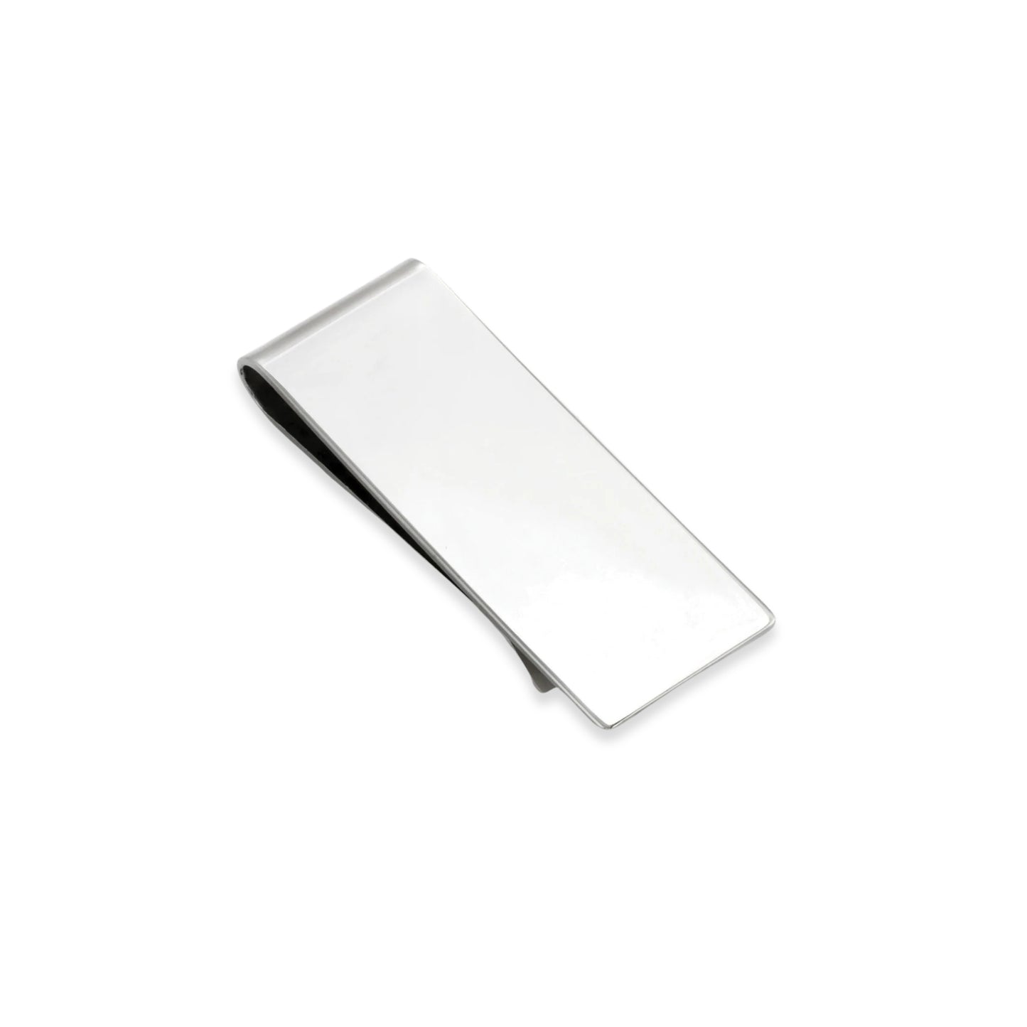 Sterling Silver Money Clip with Plain Front