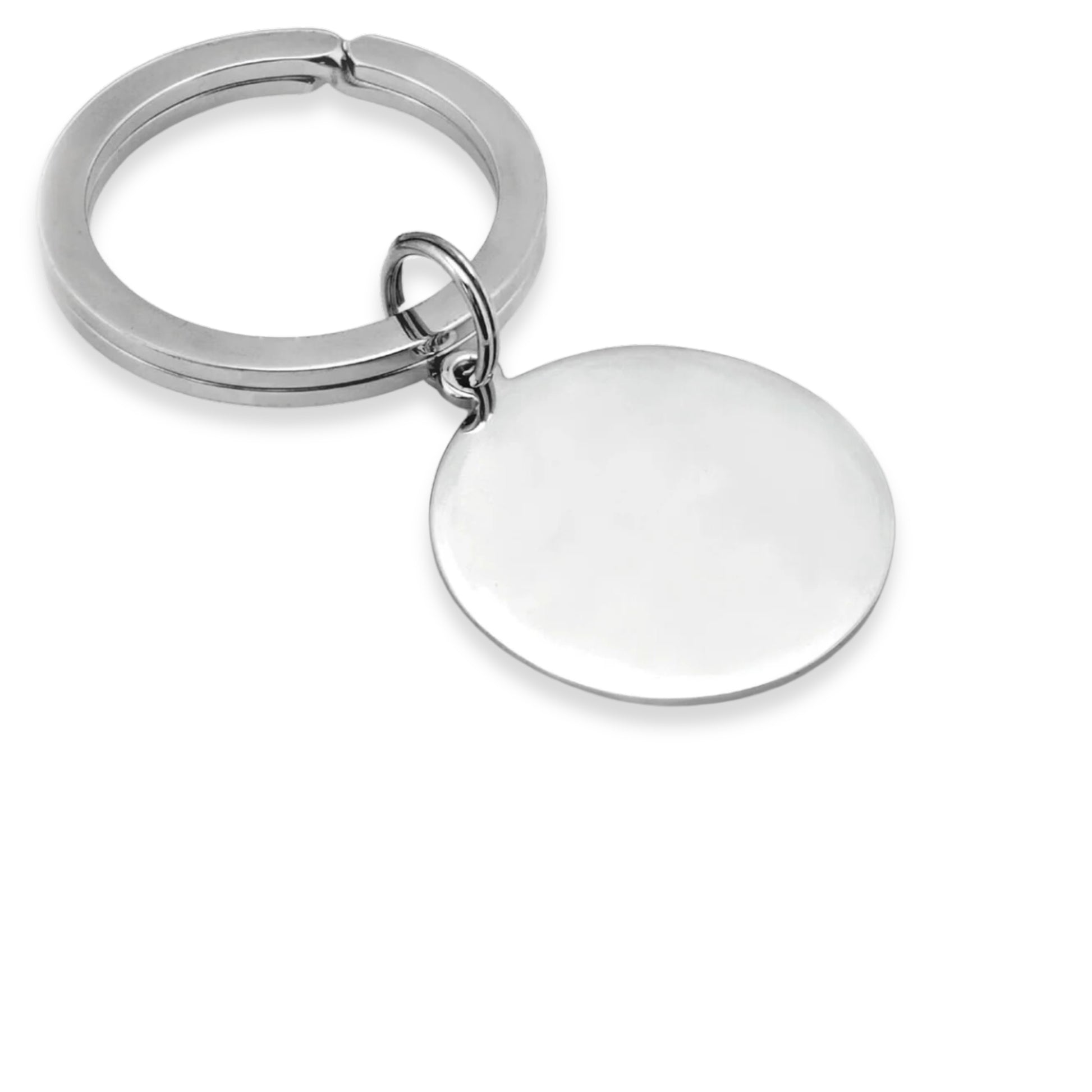 Sterling Silver Round Key Ring