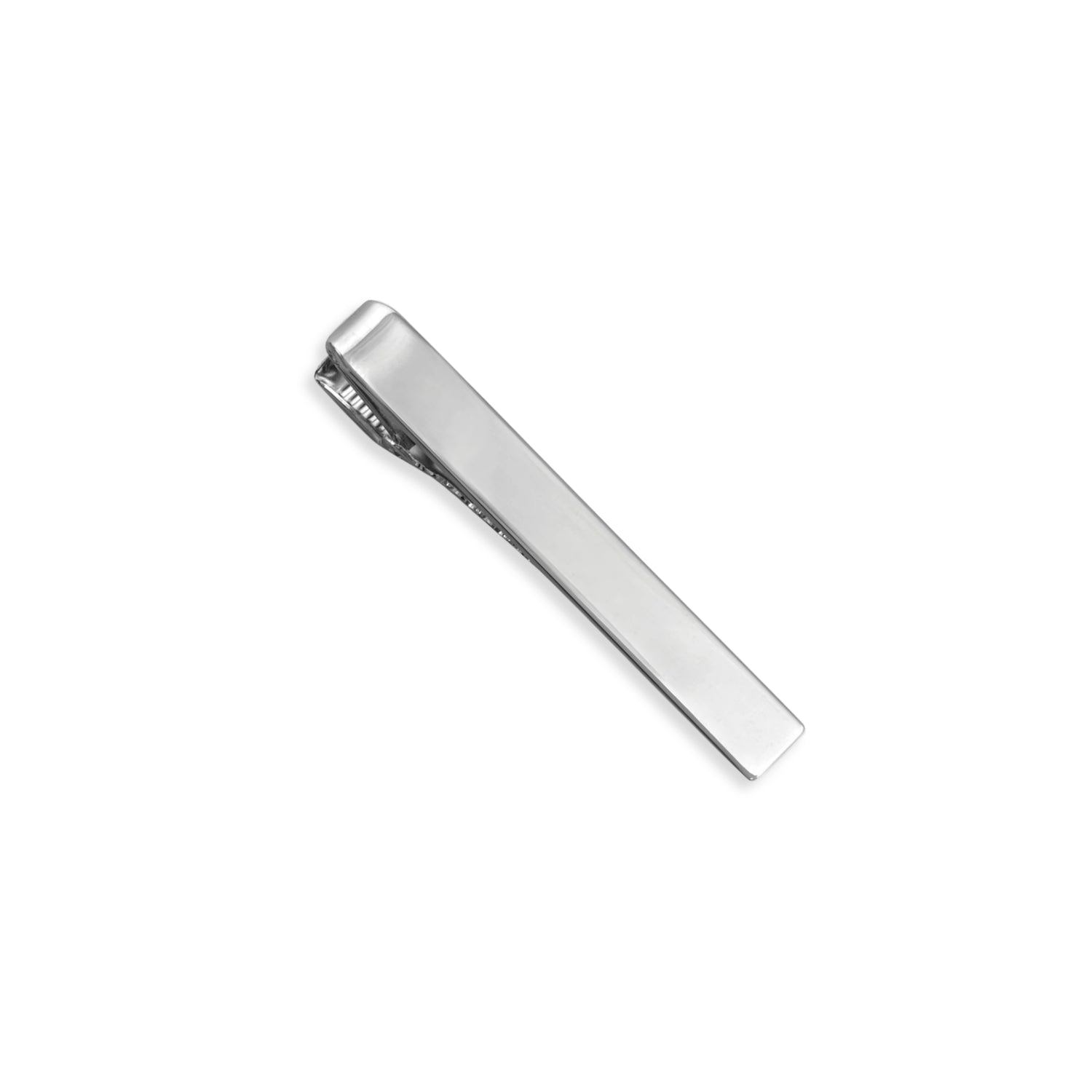 Sterling Silver Tie Bar with Plain Front