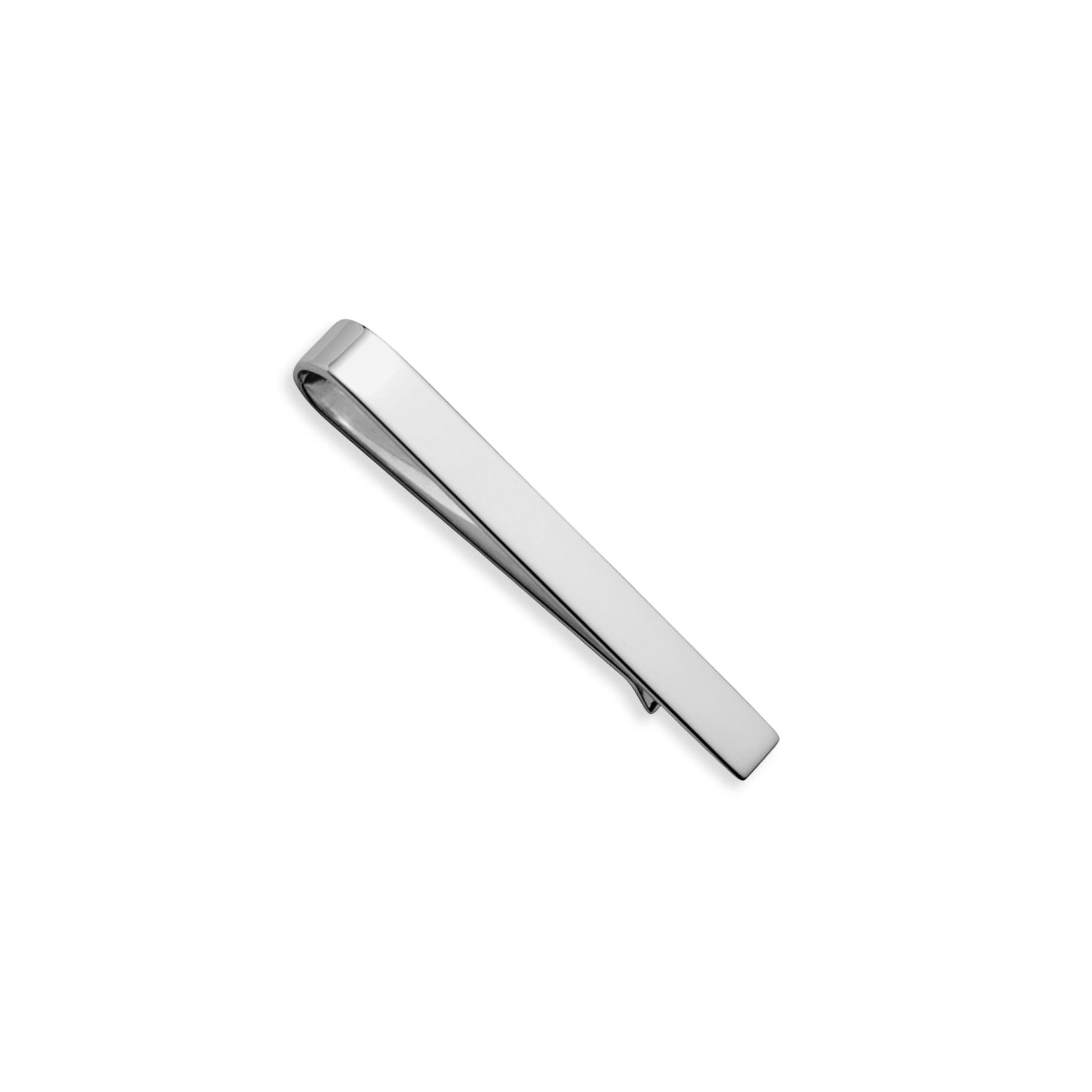 Sterling Silver Tie Slide with Plain Front