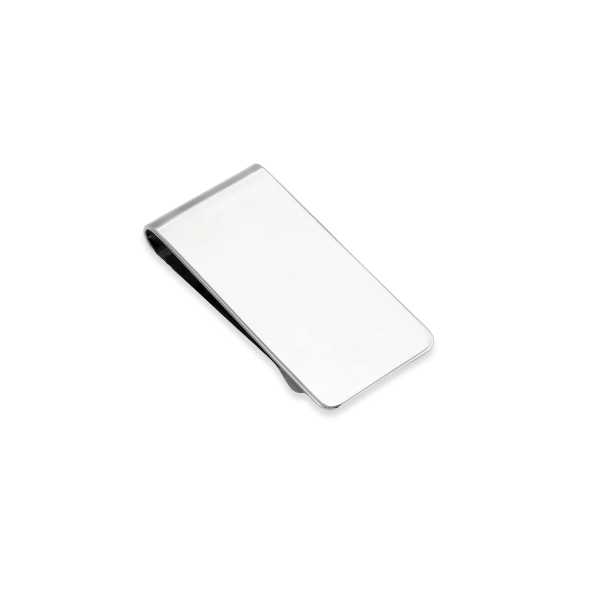 Sterling Silver Wide Money Clip with Plain Front
