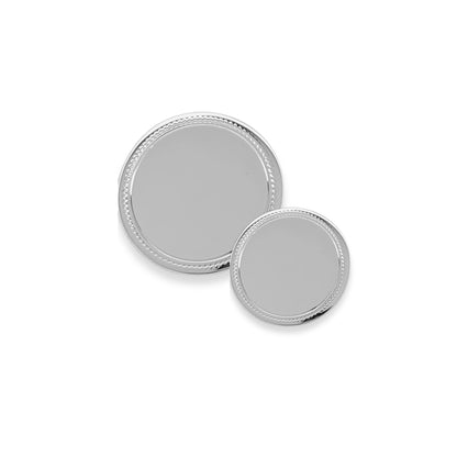 Sterling Silver Engine Turned Blazer Button | The Lanam Shop