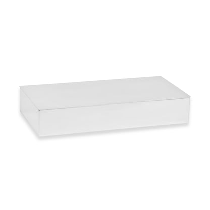 Topázio Rectangular Sterling Silver Box with Wood Interior