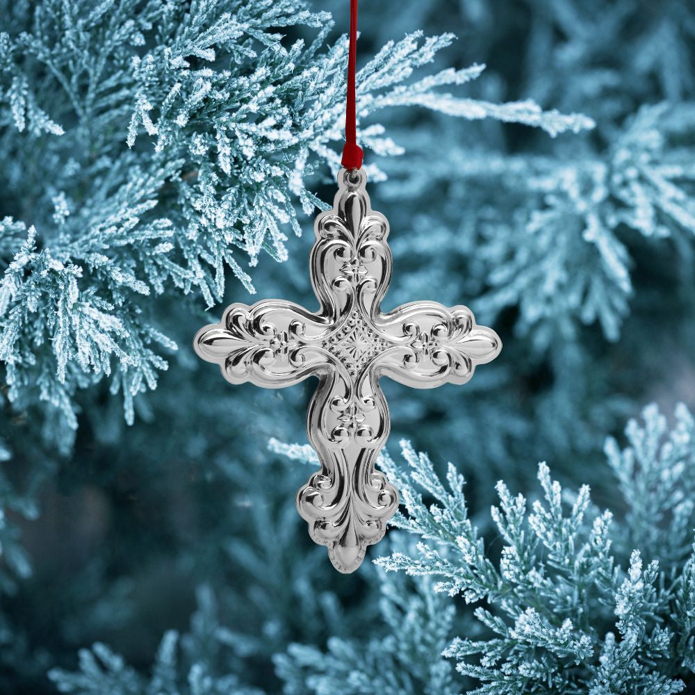 Towle 2024 Sterling Silver Cross Ornament - 31st Edition