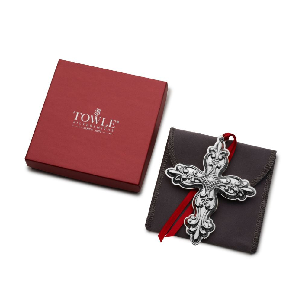 Towle 2024 Sterling Silver Cross Ornament - 31st Edition