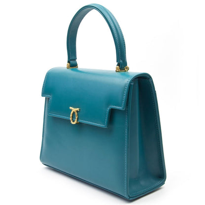 Traviata Handbag, Turquoise/Black