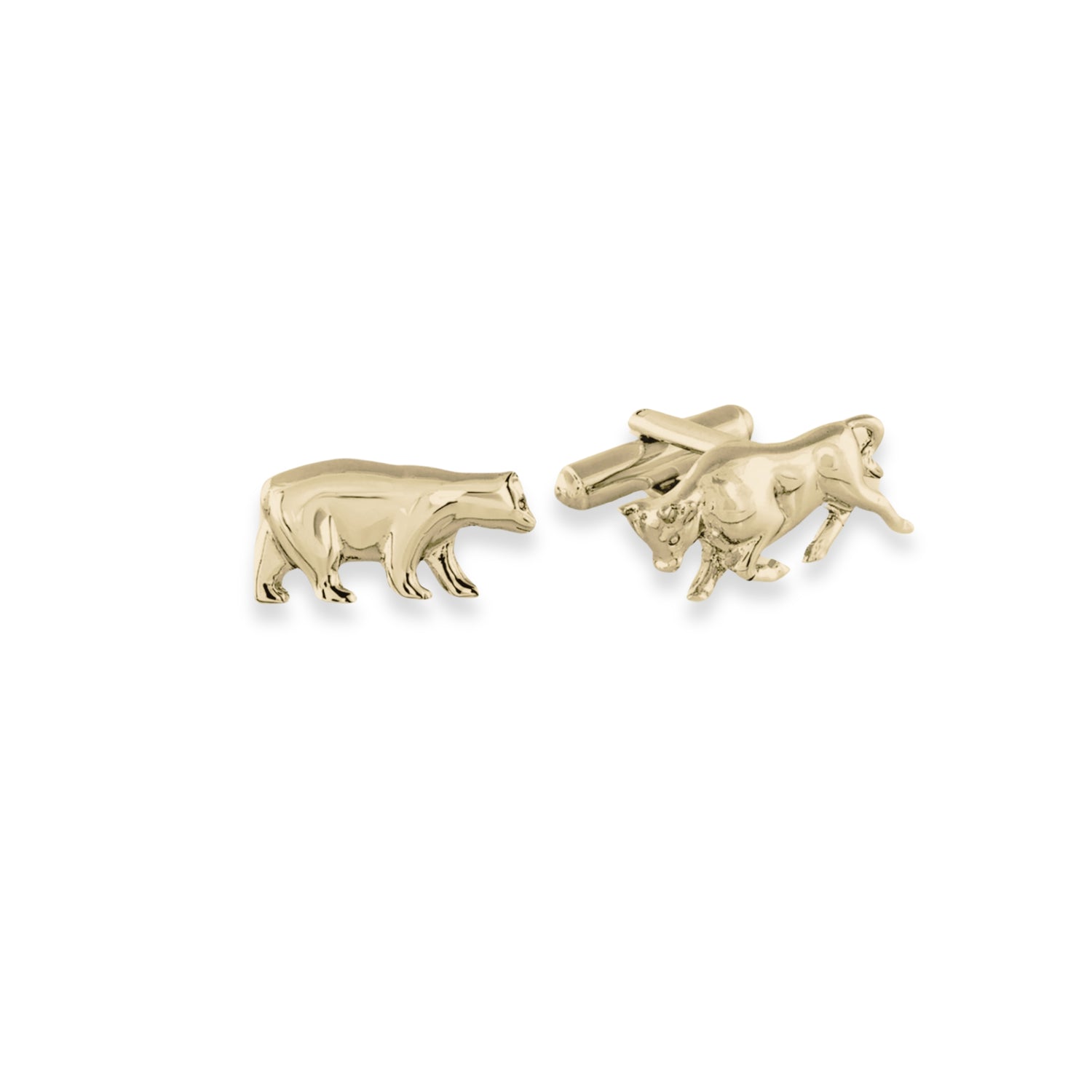 Vermeil Bull & Bear Cufflinks