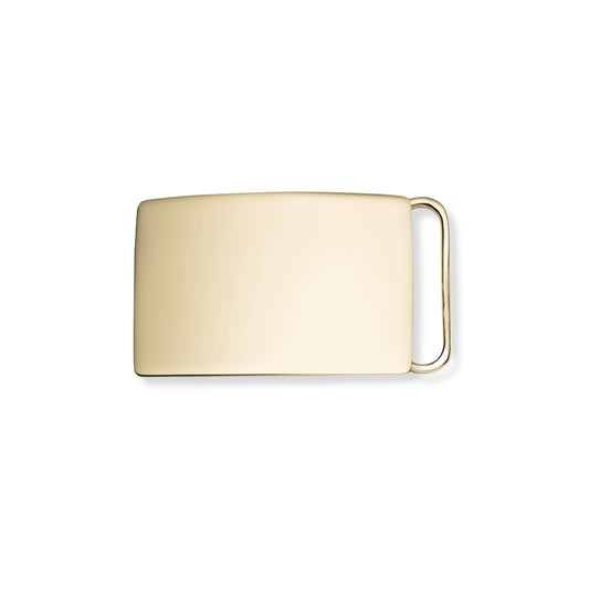 Vermeil Plain Belt Buckle