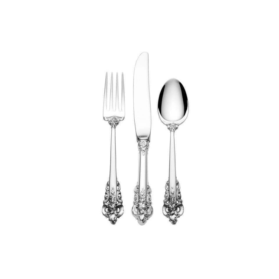 Wallace Grande Baroque Child's Cutlery Set in Sterling Silver