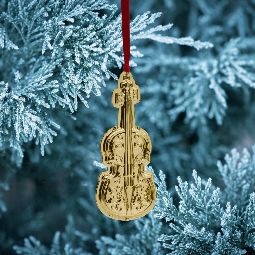 Wallace 2023 Gold-Plate Musical Instrument Ornament - Violin - 2nd Edition