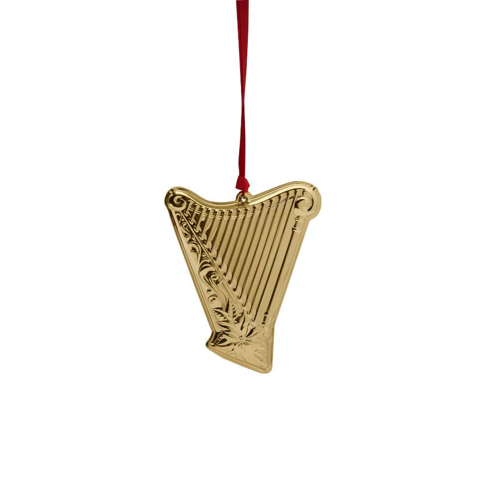 Wallace 2024 Gold-Plate Musical Instrument Ornament - Harp - 3rd Edition