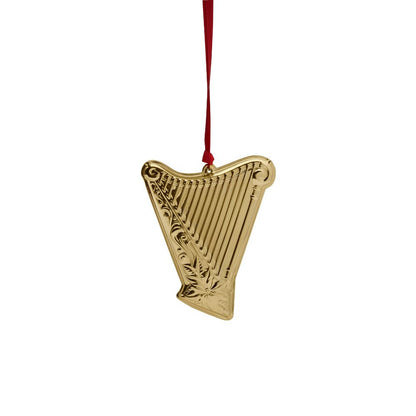 Wallace 2024 Gold-Plate Musical Instrument Ornament - Harp - 3rd Edition