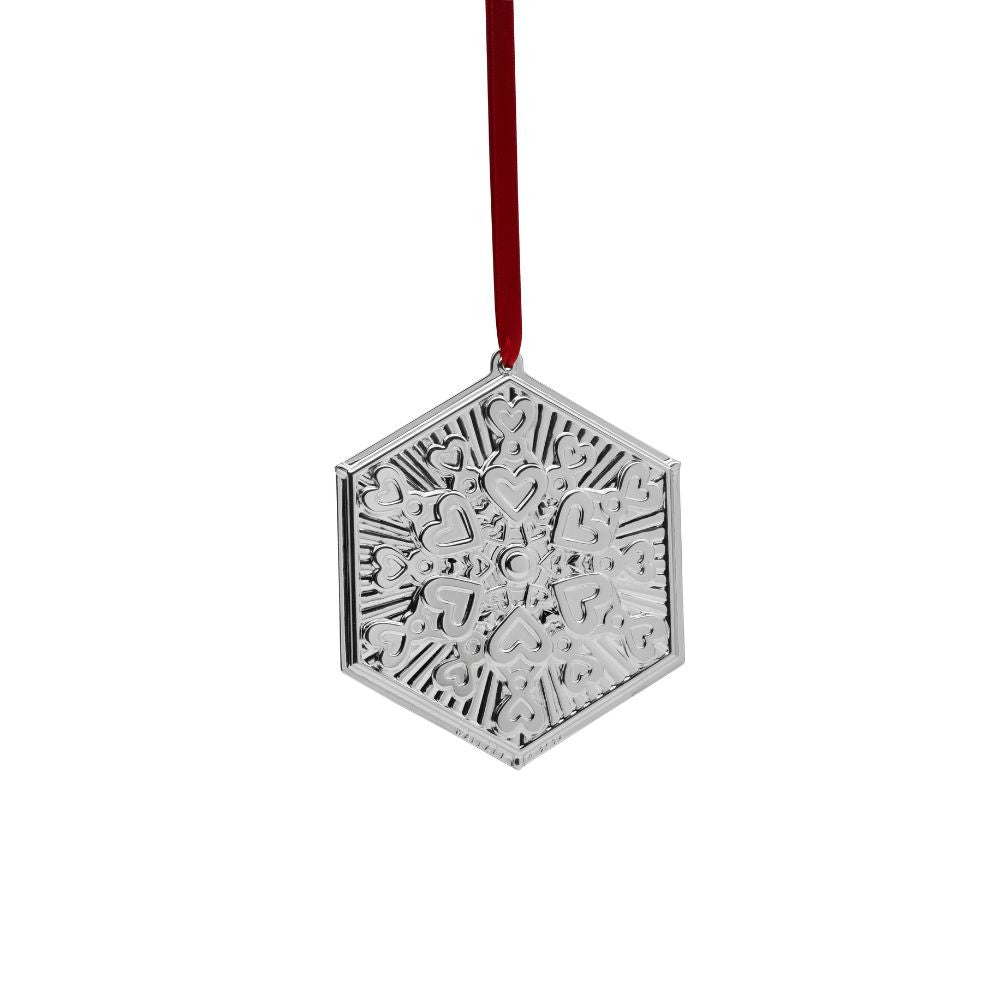 Wallace 2024 Silverplate Snowflake Ornament - 4th Edition