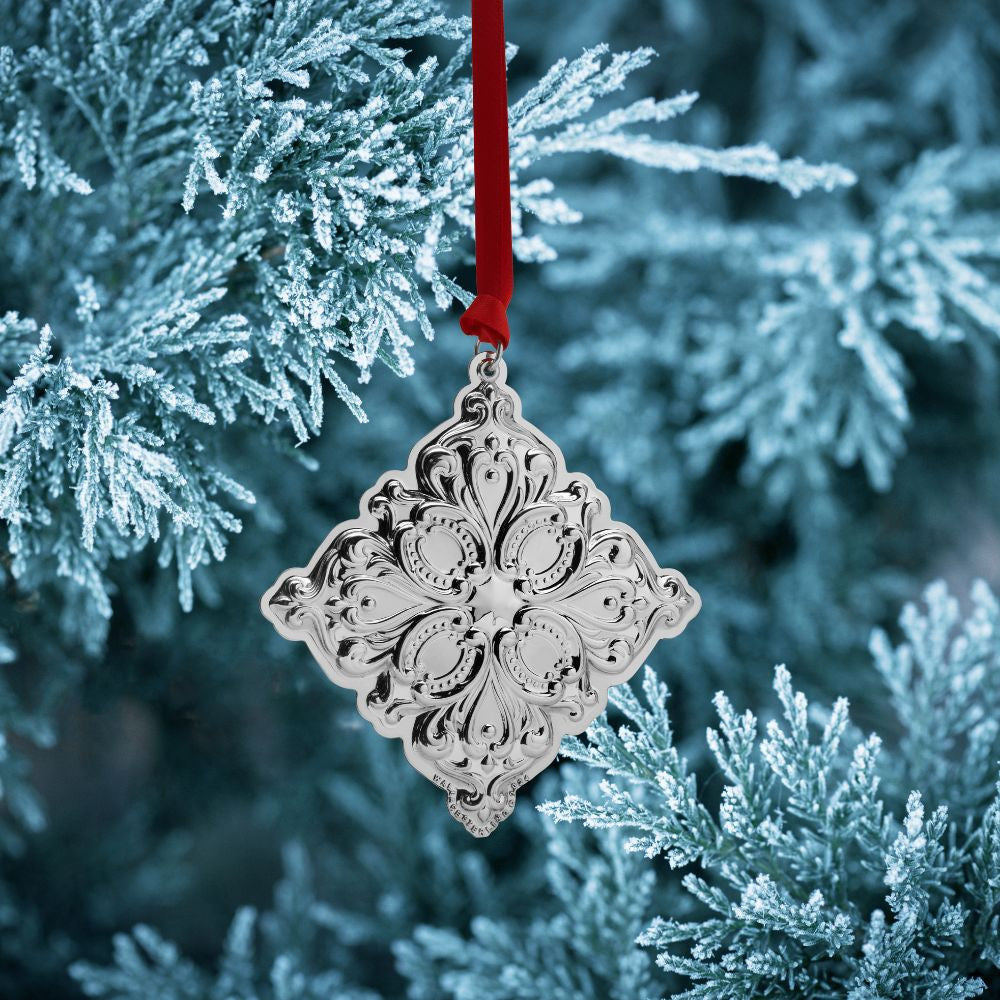 Wallace 2024 Sterling Silver Grande Baroque Snowflake Ornament - 27th Edition