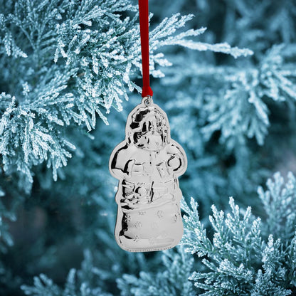 Wallace 2024 Sterling Silver Santa Ornament - 8th Edition