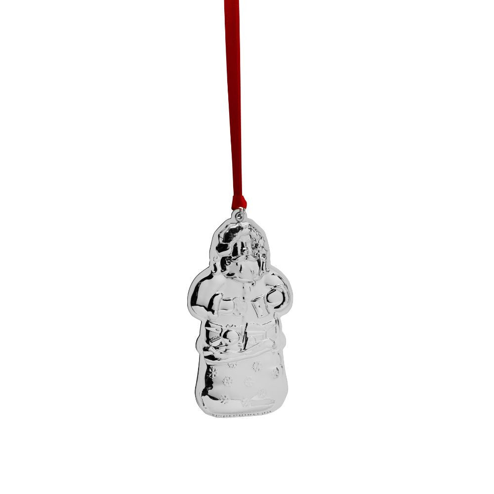 Wallace 2024 Sterling Silver Santa Ornament - 8th Edition