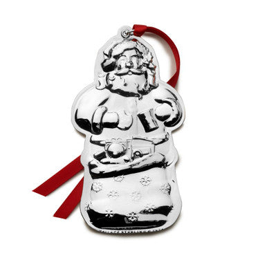 Wallace 2024 Sterling Silver Santa Ornament - 8th Edition